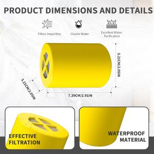 Replacement Filter Compatible with Afina Filtered Showerheads & Shower Filters 