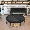 Dog Playpen Cover Top for 23 Inch 8 Panels Octagon Playpen, Escape-Proof Mesh Playpen Cover for Pets Indoor Outdoor Use, Fence Cover Only (Playpen Not Included)