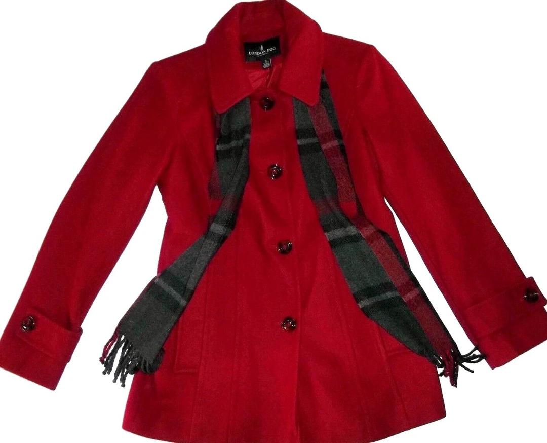 Allegra K Women's Winter Classic Outwear Overcoat with Pockets Single Breasted Pea Coat, XL