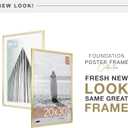 MCS Foundation 20x30 Poster Frame Traditional Brass, Vertical & Horizontal Wall Hanging Large Picture Frame for Photos, Posters & Art Prints (1-Pack)