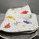 Odorless Premium Foam Baby Play Mat 50" x 50", Soft Microfiber Fabric Crawling Mat for Floor- Comfortable and Hypoallergenic, Non-Slip Cushioned Floor Playpen mat for Infants,Babies,Toddlers (B- Fun Dinosaur)