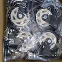 4 Inch Caster Wheels, Casters Set of 4, ASHGOOB Casters with Brake Heavy Duty 1400 Lbs, Industrial Locking Swivel Top Plate Castor Wheels for Workbench/Furniture/Cart.AB Switch, Double Pedal Brake