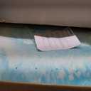 3 Inch Mattress Topper Queen, Gel Memory Foam Infused Bed Toppers, Ventilated Soft Mattress Pads for Pressure Relief, CertiPUR-US Certified, Blue (Blue and White)