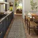 Machine Washable Hallway Runner Rugs: 2'x6' Kitchen Rug Stain Resistant Non Slip Low Pile Soft Carpet Runners for Hallways Indoor Entryway Kitchen Laundry Room Bedroom Bathroom Farmhouse