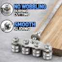 Gisafai 31.5 Inch Circular Saw Guide Rail, Stainless Steel Rip Cut Guide