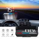 Heads up Display for Cars Car HUD M7, Digital Speedometer for Car OBD/GPS Smart Gauge, Driving Speed, Engine RPM, Voltage, Water Temperature, Etc.., Speedometer for Car Works Great for All Cars