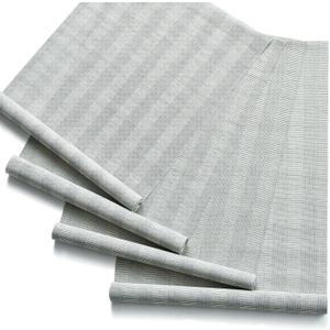 PieceNat Replacement Fabric Panels – Fabric Only – 4 Panels (23” x 96”) – Trimmable, Natural Woven, Light-Filtering, Easy Swap – Fits Most Panel Track Blinds, Napa Taupe