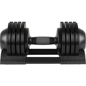 Tzou Adjustable Dumbbell 52LB Free Dumbbell Weight Adjust with Handle for Full-Body Home Gym Workouts 14.70 x 8.07 x 7.68INCH (Black as Shown)