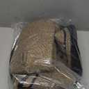 Storage Basket with Lid, 16"x16"x13" Wicker Blanket Storage for Living Room, Decorative Woven Cotton Rope Basket for Organizing Towels, Shoes, Kids Toy Bin Box, Baby Nursery Hamper with Lid (Black/Brown)