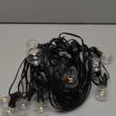 Brightown Outdoor String Lights, 50FT 25 G40 Bulbs Shatterproof Patio Lights, IP65 Waterproof Dimmable Hanging Connectable Globe LED Outdoor Lights for Backyard, Bistro, Porch, Deck, Balcony (Black)