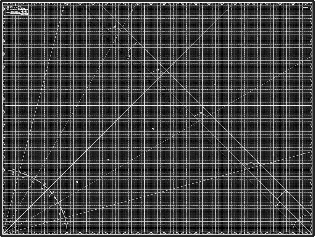 Elan Cutting Mat A0 Black & Taupe, Extra Large Self Healing Cutting Mat 36 x 48 Inch, 5-Ply Craft Board Black, Hobby Board for Crafts 36x48 Inch