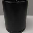 Kitchen Utensil Holder Extra Large 360Rotating For Counter Organizer Stainless Steel Storage Cooking Silverware Caddy 3 Compartment Flatware Spoon Spatula Tool Cutlery ContainerBlack