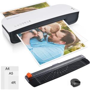 Laminator, A4 Laminater Machine, 9 Inch Thermal Laminater Machine, 4 in 1 Personal Desktop Cold Laminator with Paper Cutter and Corner Rounder 15 Laminating Pouches for Office School Business Use Laminator, A4 Laminater Machine, 9 Inch Thermal Laminater Machine, 4 in 1 Personal Desktop Cold Laminator with Paper Cutter and Corner Rounder 15 Laminating Pouches for Office School Business Use