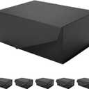 6 Black Gift Boxes with Lids for Presents, Magnetic Closure Rectangle Collapsible Gift Boxes, Groomsman Proposal Boxes, Wedding, Birthday Gift Packaging (9x6.5x3.8 Inches)