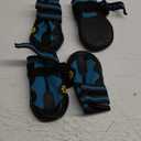 CovertSafe& Dog Boots for Dogs Non-Slip, Waterproof Dog Booties for Outdoor, Dog Shoes for Medium to Large Dogs 4Pcs with Rugged Sole Black-Blue,Size 7 (3.1''x2.7'')(L*W) for 66-90 lbs)