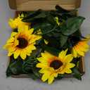 3 Pack Artificial Sunflower Table Decor Large
