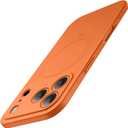 JETech Magnetic Case for iPhone 17 Pro 6.3-Inch Compatible with MagSafe, Camera Lens Full Protection, Soft TPU Protective Phone Cover with Matte Finish, Shockproof (Orange)