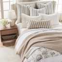 Levtex Home - Ophelia Blush Comforter Set - King Comforter + Two King Pillow Cases - Floral - Taupe Grey Cream Blush - Comforter (106 x 94in.) and Pillow Case (36 x 20in.), Comforter - King/Cal King