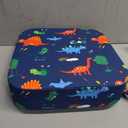 Eiury Toddler Booster Seat for Dining Table, Portable Kids Booster Seat with Safety Buckles Portable Increasing Booster Cushion with Non-Slip Bottom (Blue Dinosaur)