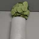 Der Rose 13.5" Fake Plants for Black Bathroom Decor Artificial Eucalyptus Stems in Black Glass Vase with Faux Water for Office Desk Accessories Farmhouse Home Table Centerpiece Decor Sage Green