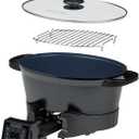 BLACK+DECKER Digital Multicooker 7QT Family Size, 7‑in‑1 Functions, Neat ’N Clean™ Technology, Slow Cook, Steam/Boil, Precision Roast, Sear/Sauté, Rice, Sous Vide, Keep Warm, Ceramic Nonstick