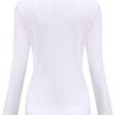 2 x SSLR-Thermal-Shirts for-Women-Turtleneck Long Sleeve Tops Fleece Lined Winter Slim Fitted Mock Neck Base Layer