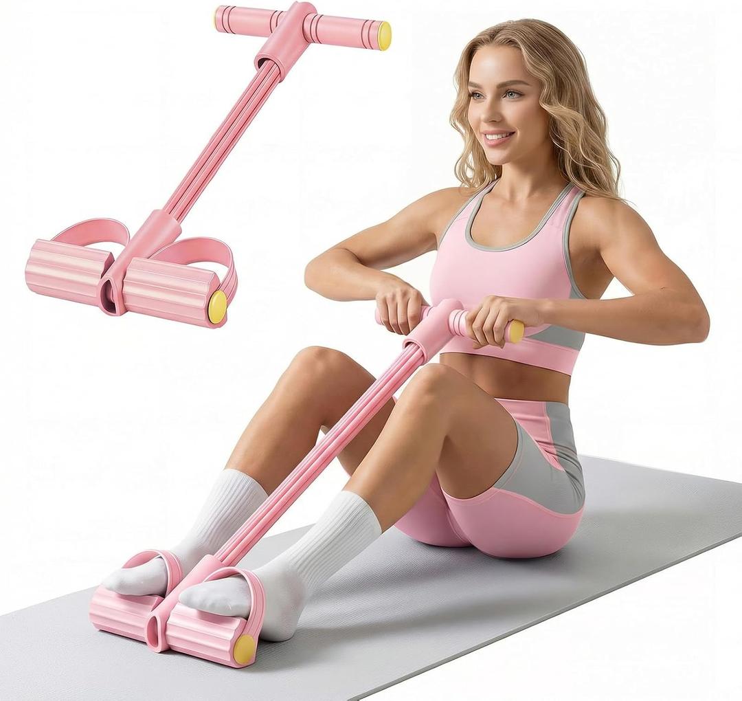 2026 Upgraded 8 - Tube Pedal Resistance Bands with Handles - Ultra - Strong Tension for Full - Body Workout - Ideal for Home, Office & Travel Fitness