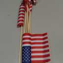 6 Pcs 4x6 Inch Small American Flags on Stick, Mini Handheld USA Flags with Kid-Safe Spear Top,American flags For Outside,4th of july decorations,For Memorial Day Supplies