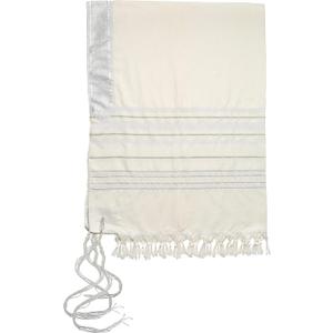 Kosher Prayer Tallit for Jewish Occasions like Shabbat,Yom Tov,Weddings,Births,Bar Mitzvahs,Judaica Housewarming Gift (46x74 Silver Stripes) Kosher Prayer Tallit for Jewish Occasions like Shabbat,Yom Tov,Weddings,Births,Bar Mitzvahs,Judaica Housewarming Gift (46x74 Silver Stripes)