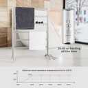 Freestanding Towel Warmer 6 Bars Plug-in Option 3 Working Modes Brushed Stainless Steel 24 W 34 H