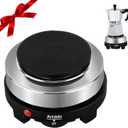 Artilife 500W Small Hot Plate Mini Hot Plate,Artilife 500w Small Electric Hot Plate,Mini Stove Portable Stove Kitchen Cooktop Electric Heater,Perfect Size for Moka Pot 110V