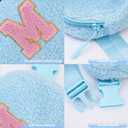 Uygafly Belt Bag with Initials,Fanny Packs Crossbody Bags for Women Girls Kids,Birthday Graduation Gifts for 5 6 7 8 9 10 11 12 13 14 15 16 Year Old Girl,Trendy Cute Purse Stuff - M,Blue