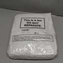 2 Pack 10 x 12 ft 5.5 Mil Large Tarps Heavy Duty Waterproof Tarp Multi Purpose Tent Cover for Home Boats Cars Camping Patio Furniture Roof Emergency Rain Protective Cover, White