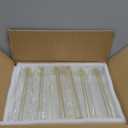 Acrylic Sign Holder 8.5X11 Clear Sign Holder,Double Sided Flyer Holder, Table Menu Holder Display Stand for Wedding Table Number (6pcs) (Gold)