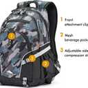 High Sierra Loop Backpack, Travel, or Work Bookbag with tablet sleeve, One Size, Graffiti/Black/Ash