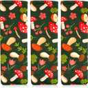 Bienbee Ferret Cage Liner Set for Ferret Nation & Critter Nation Cage, Waterproof Ferrets Cage Accessories for Small Animals Rats Chinchillas Hedgehogs Ferrets(Green Mushroom,Ramp Covers-3 PCS)