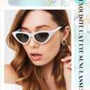 Kanayu 24 Pairs Retro Cat Eye Sunglasses for Women bulk Vintage Trendy Goggles Party Plastic Frame Sunglasses for Men