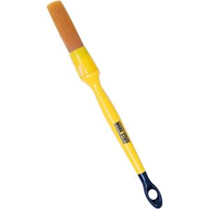 Work Stuff Premium Car Detailing Brush - Synthetic Soft Britles for Gentle Cleaning Exterior and Interior - Albino Orange (16 mm)