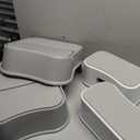 Step Stool for Toddlers, 2-in-1 Kids Step Stool for Bathroom Sink Kitchen Cabinet Bedroom Nursery Room, Non-Slip Sturdy Baby Child Toilet Potty Training Step Stool (2-Pack Grey)