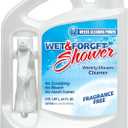 Wet & Forget Shower Cleaner Spray, Fragrance-Free Weekly Bathroom Cleaner, No Scrubbing Needed, Bleach-Free, Multi-Surface Bathroom Spray, Cleaning Supplies Essential. 64 fl oz