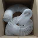 Fulton Ultra-Flex Clear Vue Heavy Duty PVC Dust, Debris and Fume Collection Hose - Made in USA 6 inch PVC Hose w/Clamps - 6 inch diameter by 10 feet long