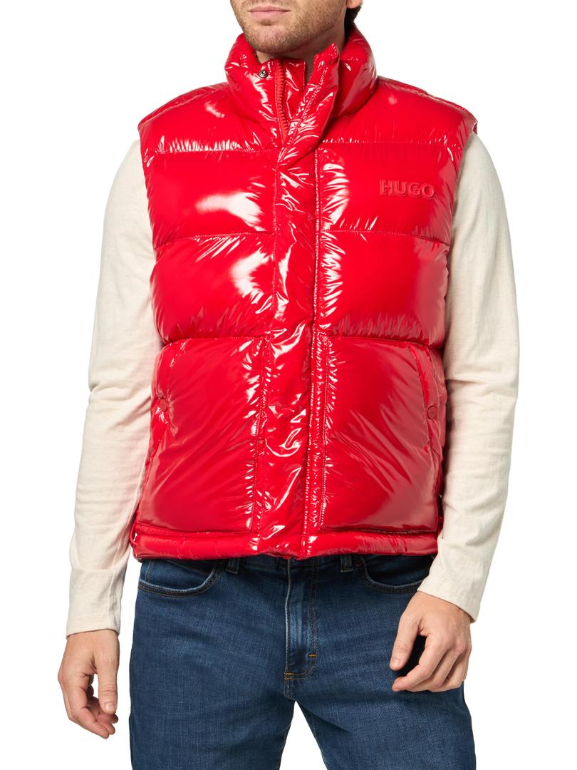 HUGO, Big Puffer Small Logo Vest, Merry Red, XL