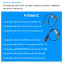JDMON 2PCS O2 Oxygen Sensor Replacement for 2016-2020 Kia Optima, Sorento 2.4L, Hyundai Santa Fe, Sonata, Tucson Compatible with 250241283, 25025062