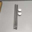 Shower Curtain Rod 27-79 Inches, Adjustable Tension Shower Rod No Drilling, No Slip, Spring Tension Curtain Rod for Bathroom Kitchen Closet Windows - Silver