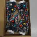 4 Pcs Mini Christmas Tree Bottle Brush Christmas Trees Sisal Trees Table Decorations Assorted Color Balls,4 Inch Small Pine Trees with Wood Base