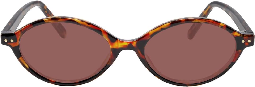 2 x TIJN Olisa Retro Oval Sunglasses for Women & Men – Polarized UV400 Protection, Lightweight Stylish Frame, Trendy Sun Glasses