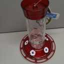 More Birds Bird Health Diamond Hummingbird Feeder, 30oz, Red