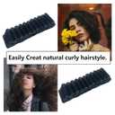 36PCS Self Grip Small Hair Curlers Black Heatless Roller Hair Curlers Pro DIY Curly Hairstyle Hair Rollers Tools Rat Tail Comb for Women Medium Short Hair(0.6 x 2.4 Inch)