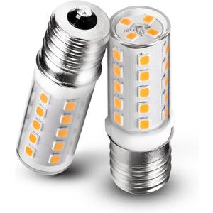 LED 8206232A Microwave Oven Light Bulbs 4W Equivalent 40W 450lm Dimmable E17 LED Intermediate Base Bulb for Range Hood Refrigerators Appliance Light Lava Lamp Salt Lamp Bulb, Warm White 3000K, 2 Pack LED 8206232A Microwave Oven Light Bulbs 4W Equivalent 40W 450lm Dimmable E17 LED Intermediate Base Bulb for Range Hood Refrigerators Appliance Light Lava Lamp Salt Lamp Bulb, Warm White 3000K, 2 Pack