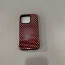 ZTOFERA Magnetic Case for iPhone 15 Pro, Polka Dot Phone Case Cute for Girl Women, Compatible with Magsafe, Hard PC+Soft TPU Protective Phone Cover for iPhone 15 Pro-Wine Red